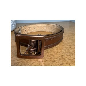 Ellen Tracy ET13301J Brown Leather Amber Buckle Belt XL Vintage Ellen Tracy Belt - Etsy main image 4