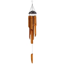 Bamboo Coconut Shell Natural Gift Decorate Hanging Eco Friendly Wind Chime Top