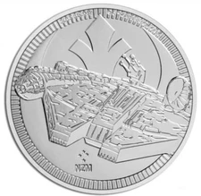 2021 Niue Star Wars Millennium Falcon 1 oz .999 Fine Silver Coin BU in capsule