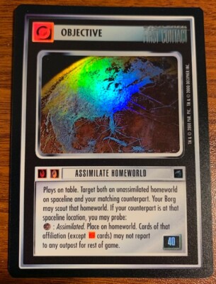 2000 Decipher Star Trek Reflections Assimilate Homeworld Used Free Shipping