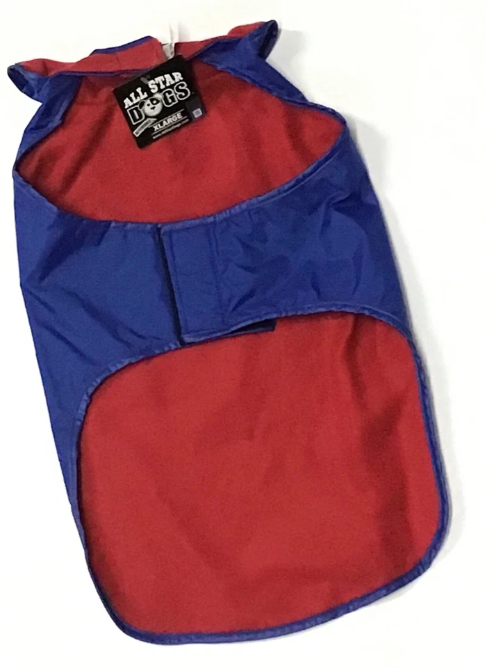 Kansas Jayhawks NCAA Licensed / Dog Reversible Fleece Rain Coat Outerwear / XL - Image 3 of 4