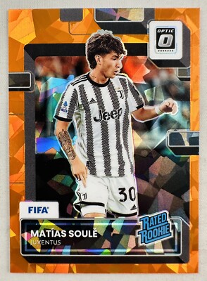 Matias Soule 2022-23 Donruss Optic Rated Rookie Orange Ice Prizm RC Juventus