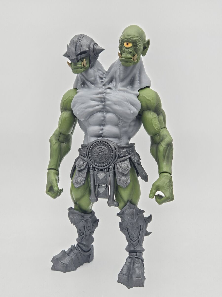 Custom 3d Printed Two Headed Ogre Scale Torso For Mythic Custom 3d Printed Two Headed Ogre Scale Torso For Mythic
