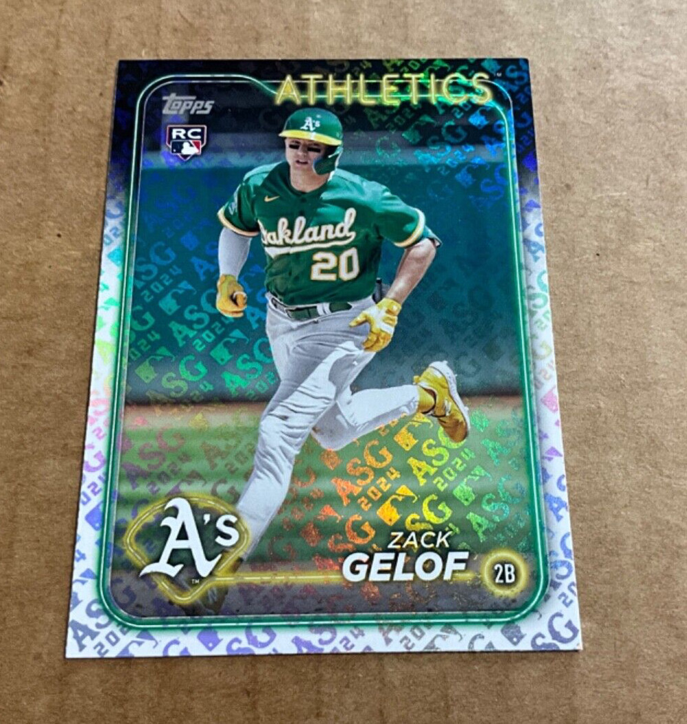 2024 Topps ASG All Star Game Foil # 166 Zack Gelof Rookie Oakland Athletics