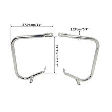 Chrome Hard Saddlebag Guards Bracket Fit For Harley Electra Road Glide 1997-2013