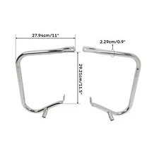 Chrome Hard Saddlebag Guards Bracket Fit For Harley Electra Road Glide 1997-2013