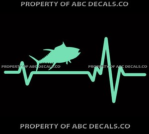 VRS Heart Beat Line ANIMAL FISH Fishing Tuna Albacore Blue ...