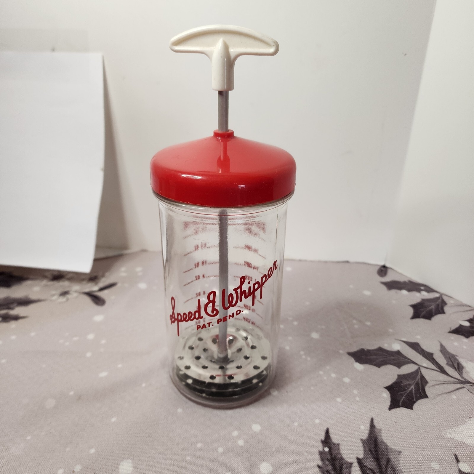Vintage 1950s Speed E Whipper Kitchen Manual Frother Gadget Great
