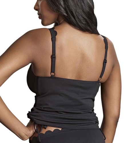 Panache Spirit Selena Plunge Underwire Tankini (SW1781) - Black - Picture 2 of 10