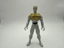 Greenbrier International Silver Ninja Action Figures 4.5" Loose