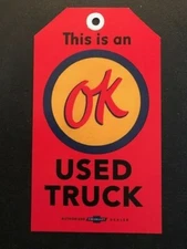 OK  Used Car Tag  OK  Used Truck Tag