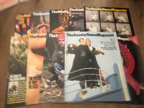 9 x Sunday Times Magazines 1999 Job Lot Bundle 1990s