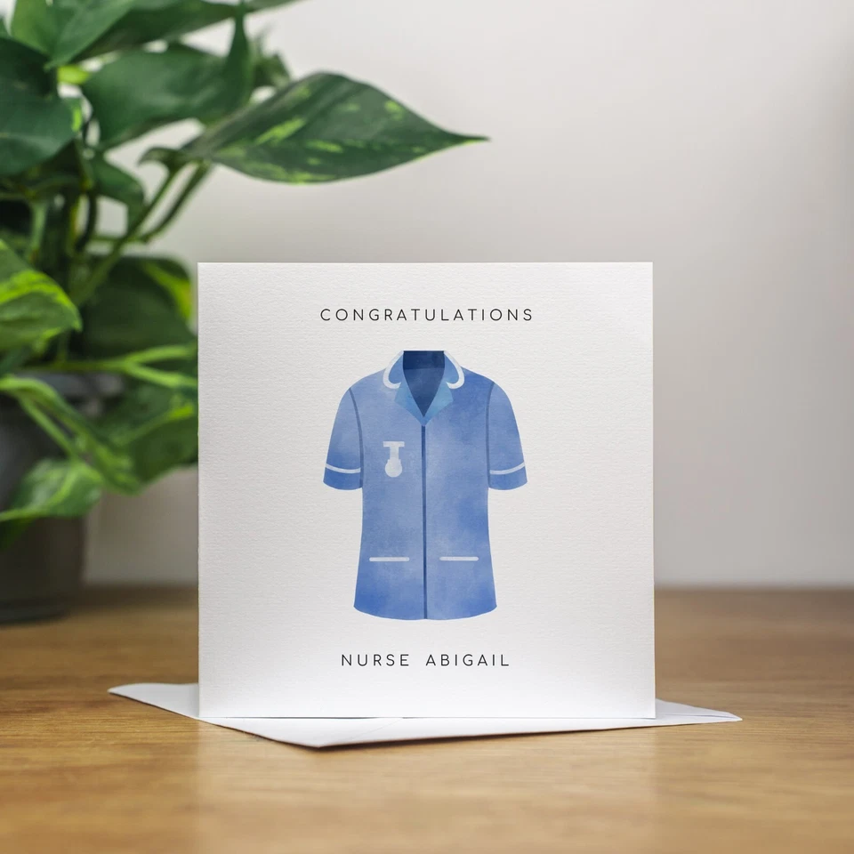 Personalised Congratulations On Becoming A Nurse Card Good Luck NHS New Job - Image 2 of 3