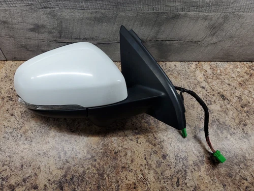 11-13 Volvo S60 White RH Passenger Door Mirror Power Mem Signal Blind Spot OEM 