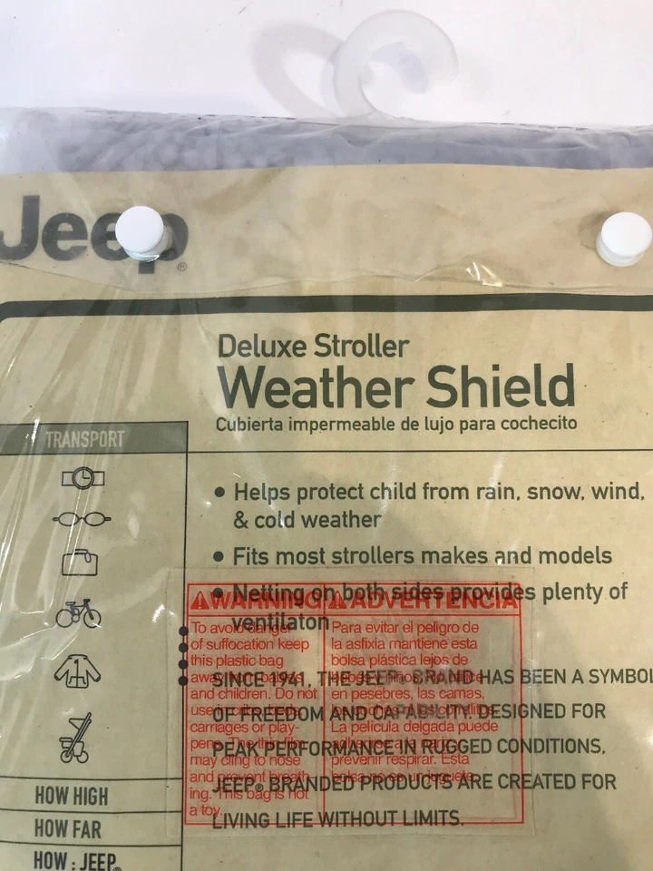 Protector contra la intemperie para cochecito Jeep nuevo de lujo Foto 4 de 4