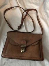Vintage Patricia Nash Lanza Leather Crossbody Handbag with Wristlet Handle