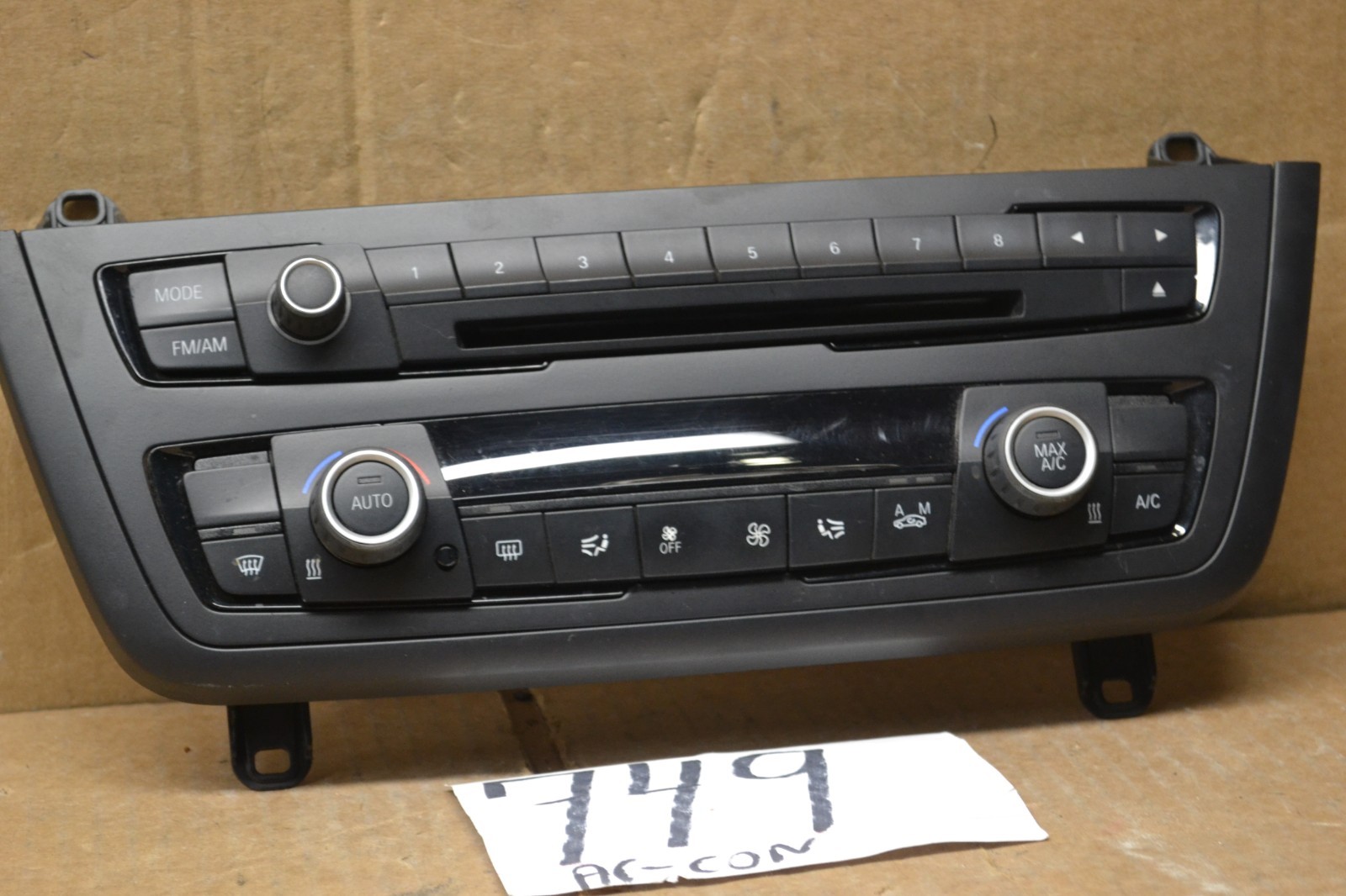 11-15 BMW 328 AC and Heater Control With Information Screen Used Stock #749-AC 