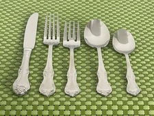 Wallace ASHFORD Stainless Glossy 18/10 China Scrolls Smart Choice Flatware E67VG