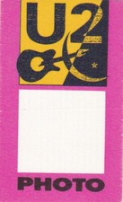 U2 LOVETOWN TOUR 1989 / 1990 Photo Pass ( ORIGINAL OTTO Product )