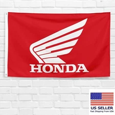 For Honda Motorcycle 3x5 ft Flag HRC Racing Show Wall Decor Banner