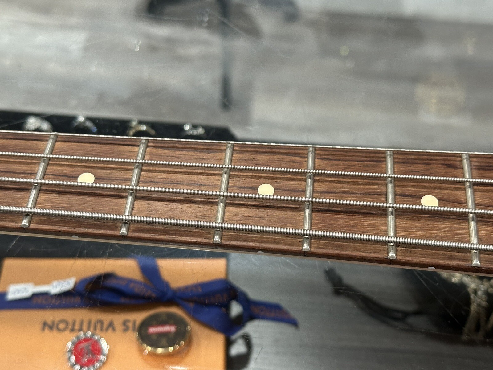 Fender Squier Jaguar Electric Bass Guitar Silver 3/4 Scale + Vox Bass