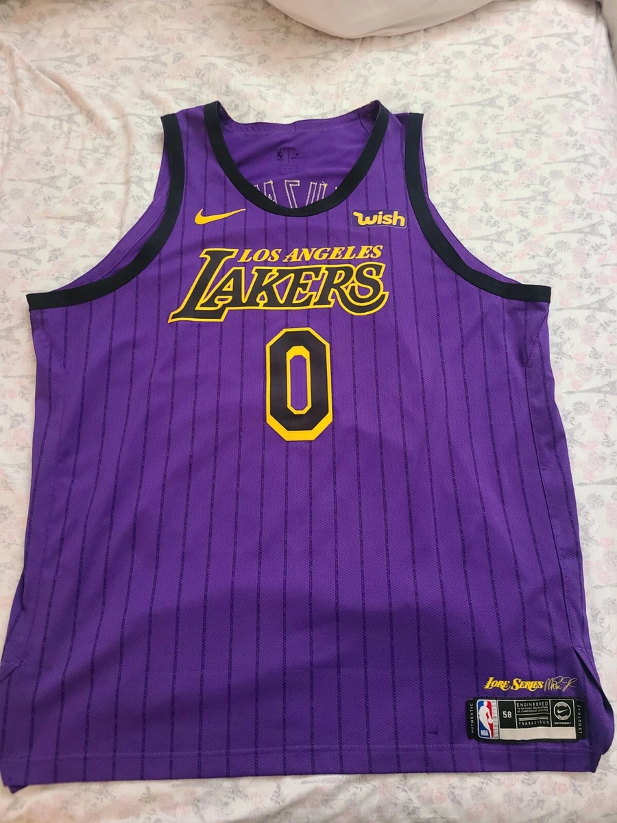 Nike authentic Lakers Jersey Kyle Kuzma city lore pinstripes rare