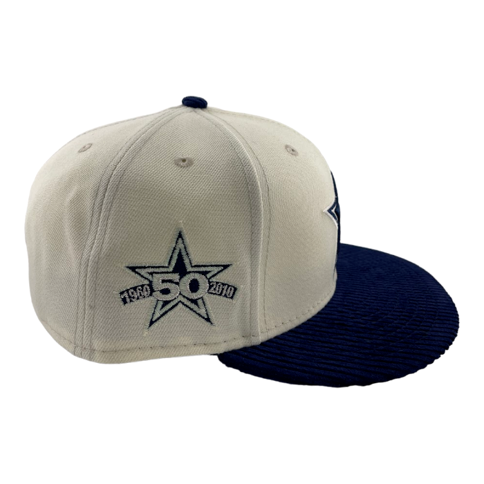 New Era Dallas Cowboys Custom Corduroy Brim Cream Side Patch 59FIFTY