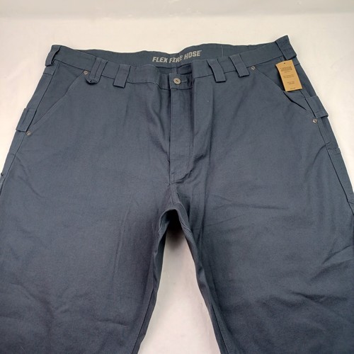 Duluth Flex Fire Hose Carpenter Pants 48x30 Mens Relaxed Fit Big & Tall Gray - Picture 3 of 10