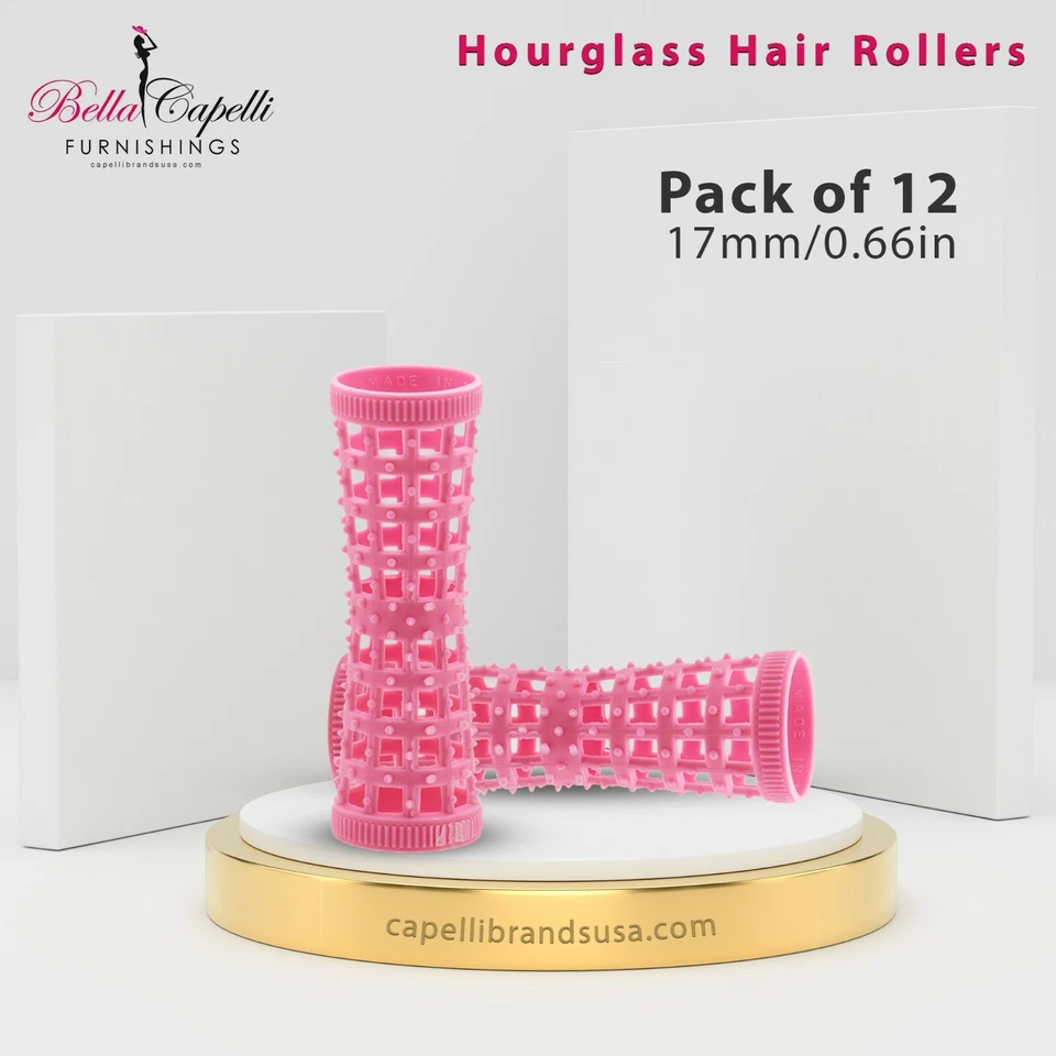 Rodillos de pelo para rizadores de pelo natural corto 12 piezas - cabello sin calor (aqua 32 mm) Foto 3 de 4