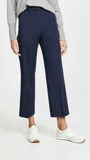 New Women's MANSUR GAVRIEL Black Wool Tailoring Straight Pants Size 44