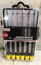 New! tool bench hardware 6pc precision screwdriver set! magnetic Small Screws