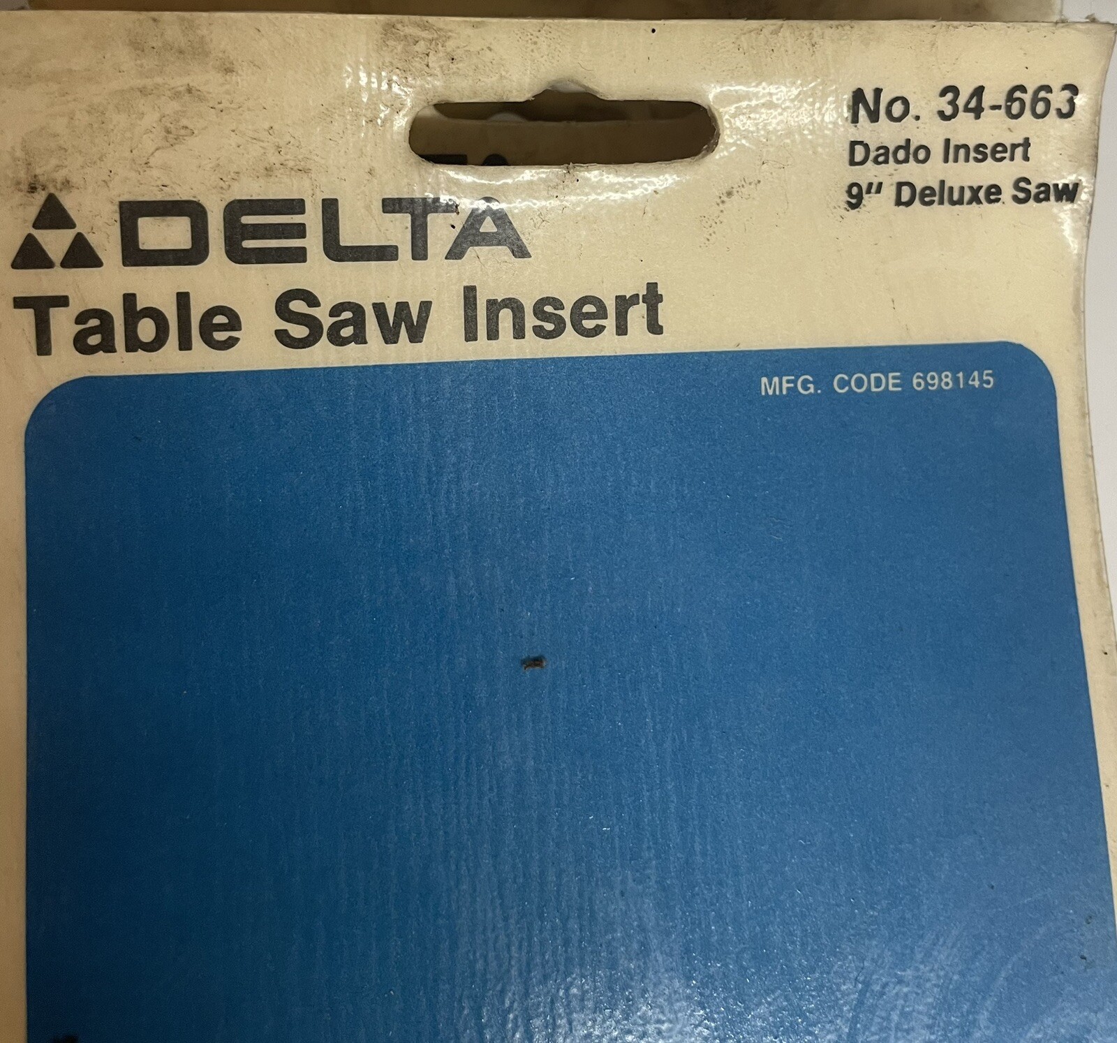 NOS Delta no. 34663, Table Saw Insert Moulding Cutter Head 42204011