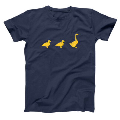 Duck Duck Goose Funny  Humor  Game  Cute  Party Navy Basic Men's T-Shirt