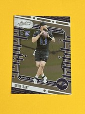 2024 Panini Absolute Devin Leary Rookie Base Foil #198 Baltimore Ravens RC (E)
