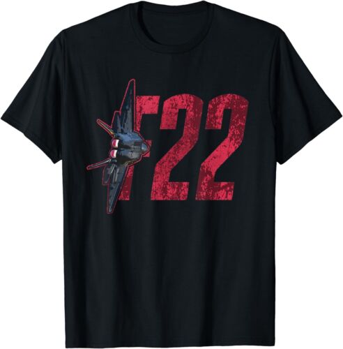NEW LIMITED F22 Raptor Jet Fighter F-22 US Military Aircraft Gift T-Shirt S-3XL - Afbeelding 1 van 6