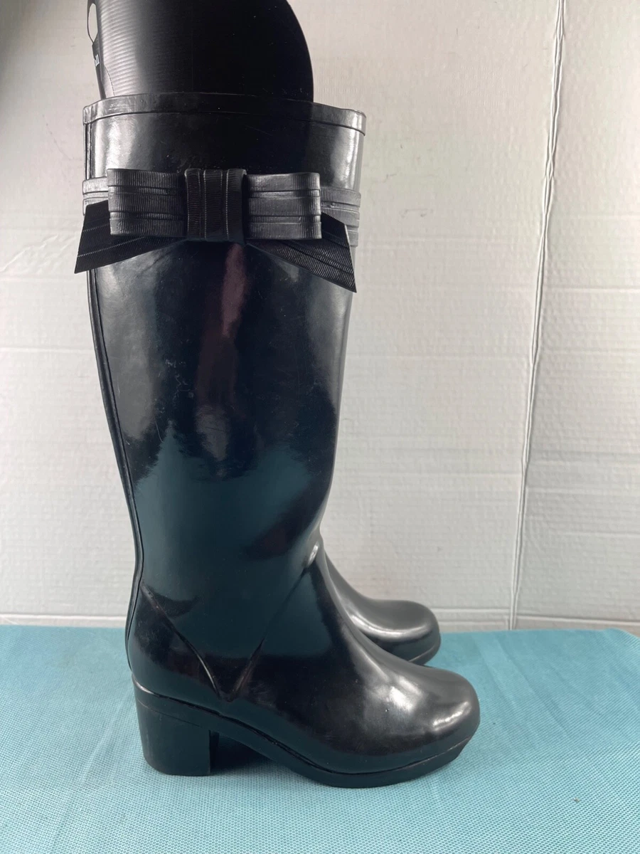 Kate spade rain boots with bow hotsell