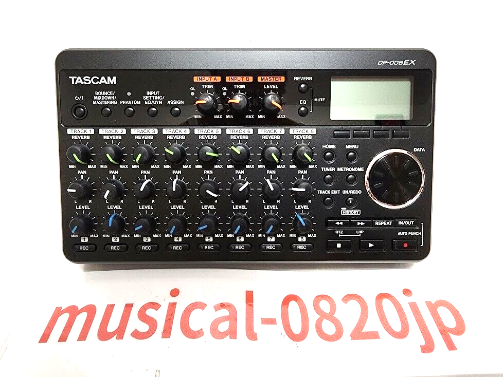 【直感操作】TASCAM DP-008EX アナログ感覚MTR DP-008EX | 8トラック SD/SDHC MTR | TASCAM(日本)