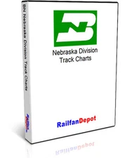Burlington Northern Nebraska Division Track Chart - PDF on CD - RailfanDepot
