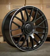 20"c63 black pol audi Mercedes Benz e/s class Alloy Wheels Wider Rears tyres
