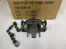 1 Bridger 1.5 Offset Jaw Coil Spring Trap Fisher Fox Raccoon Trapping 5 3/16"