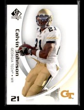 2010 SP Authentic #15 Calvin Johnson Georgia Tech Yellow Jackets