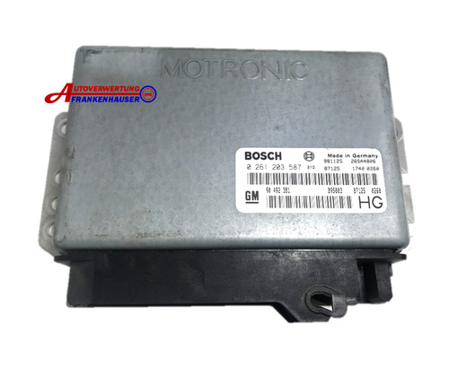 Opel Omega B 2,0 94-99 Motorsteuergerät Steuergerät 90492381 HG Bosch 0261203587
