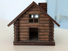 Jumping Spider House Log Cabin Supplies Small Pet Hide Home Decor Wood Mini Gift