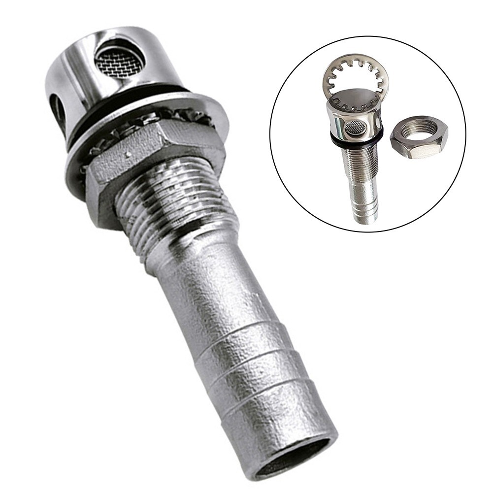 Stainless Steel Flush Mount Fuel Vent for Marine Gas Tank Easy