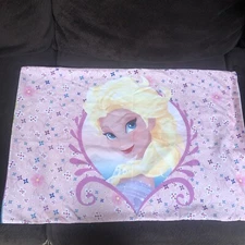 Disney Frozen Elsa Anna Double Sided Standard Pillow Case