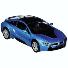  5379DA 1:36 Scale KINSMART BMW i8 2 Doors OPENABLE Diecast Model Car 5 " Blue