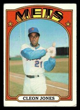 1972 Topps #31 Cleon Jones - New York Mets (Low Grade)