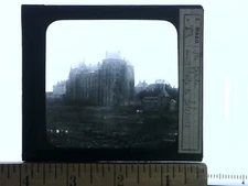 Abbaye Saint-Pierre de Solesmes Glass Magic Lantern Slide Antique c1905 Y20431