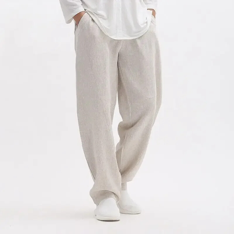 Trousers Male Wide Off Men's Casual Pants Pocket Summer Classic Comfortable Pant