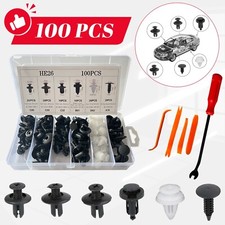 100pcs Retainer Clips Body Bumper Rivet Retainer Trim Molding Push Pin Clips Kit